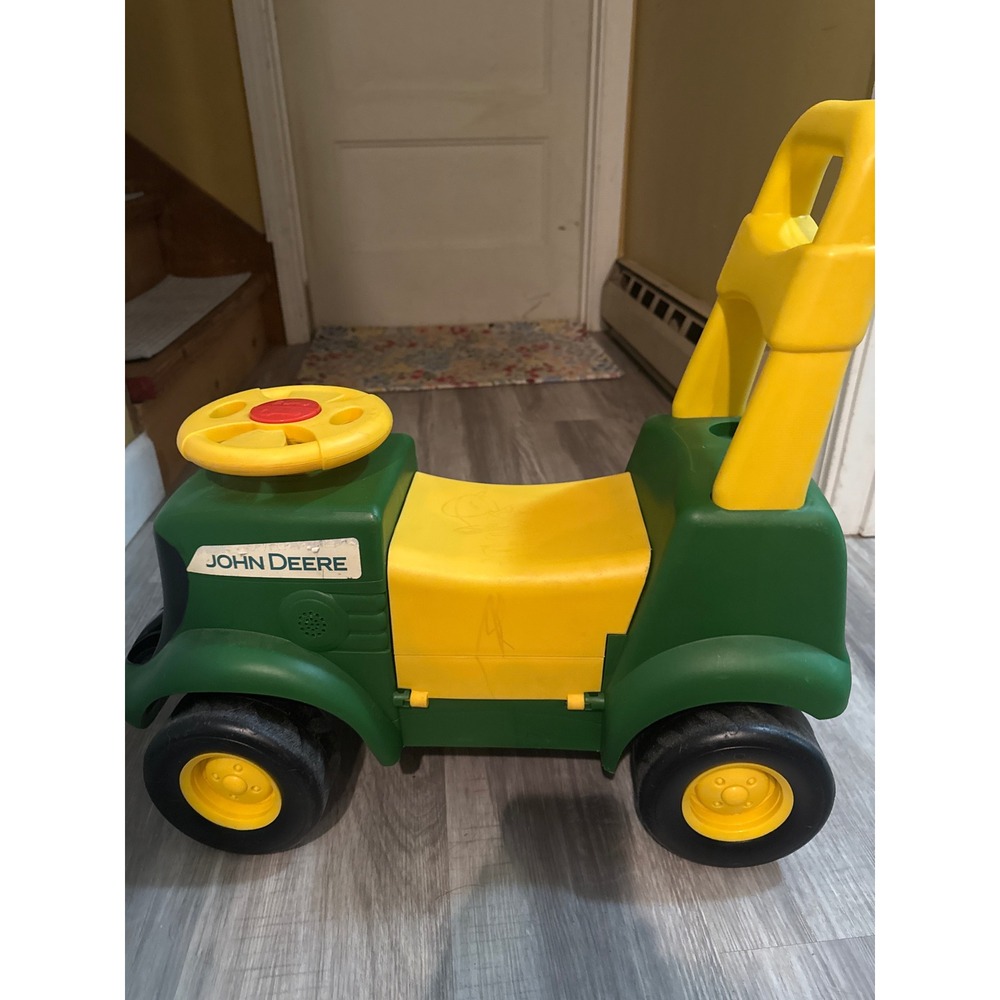 John Deere Sit N Scoot Activity Tractor Ride On Toy Green Yellow 3-in-1 Toddler